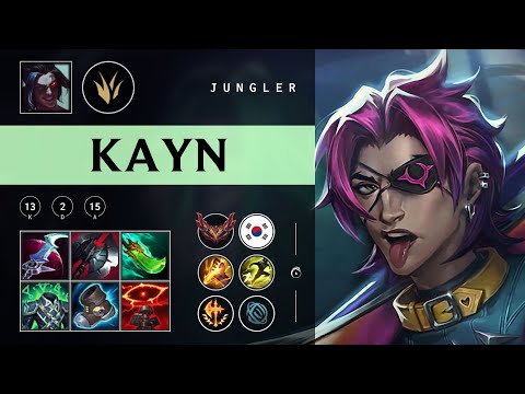 Kayn Jungle vs Diana - KR Grandmaster Patch 25.22