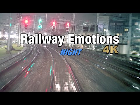 🚆 4K Führerstandsmitfahrt bei Nacht mit Regen und Nebel (Rückweg, IR75 Konstanz (D) - Zürich)