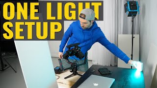 FAST & EASY 1 Light Setup For Beginners (Lighting Tutorial)