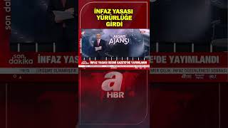 İnfaz yasası Resmi Gazete'de yayımlandı! | A Haber