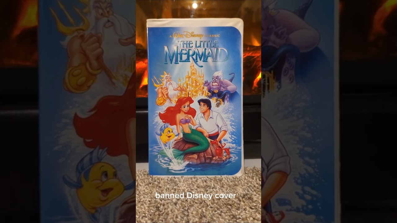 😲😲 BANNED Disney Movie cover, The Little Mermaid!!