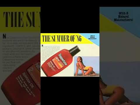 Vintage☀️ Coppertone 🌴advertising on BJ105.1 ,Excellent soundtrack ☀️