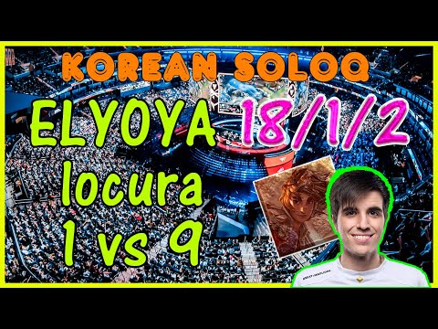 Carrazo LOCO de Elyoya en el SoloQ de Corea 1 vs 9 con Taliyah