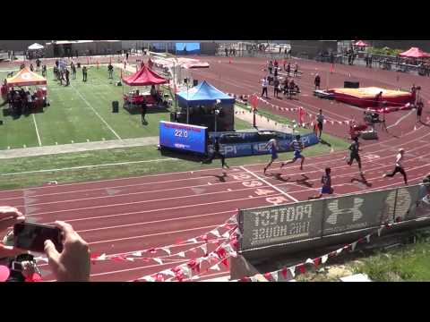 B Douglas - VarB 200m at OC Champs 4-26-14 - Los Alamitos Boys