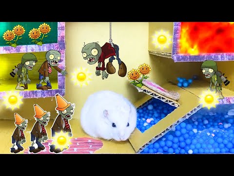 Zombie Hamster Escape Traps City Zombie 😱[OBSTACLE COURSE]😱