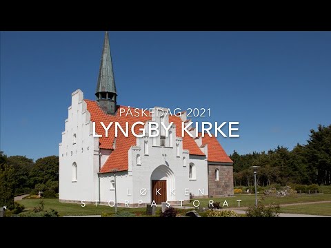 Påskedag - Lyngby kirke. Påsken 2021.