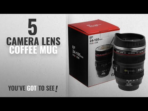 Top 10 Camera Lens Coffee Mug [2018]: Flintstop Plastic Camera Lens Shaped Coffee Mug With Lid,