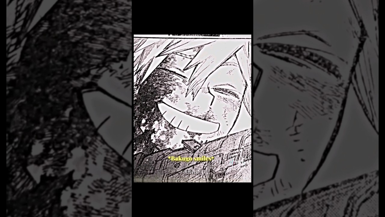 Bakugou's smile✨ #bnha #mha #manga #anime #allmight #bakugou #katsukibakugou #deku #toshinori #yagi