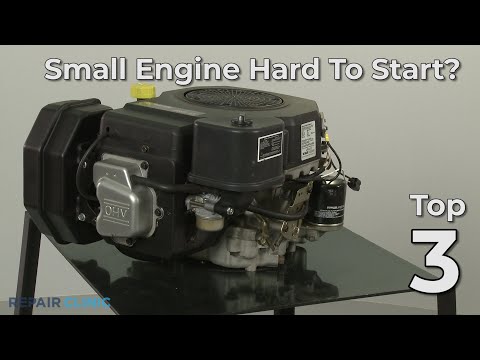 Top Reasons Small Engine is Hard to Start — Small Engine Troubleshooting