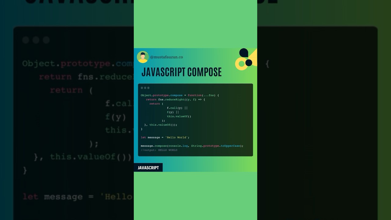 Javascript, Compose #javascript