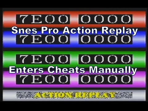 Pro Action Replay (Cheat Cartridge) for Super Nintendo/Snes (Enter 8 Digit Codes Manually)