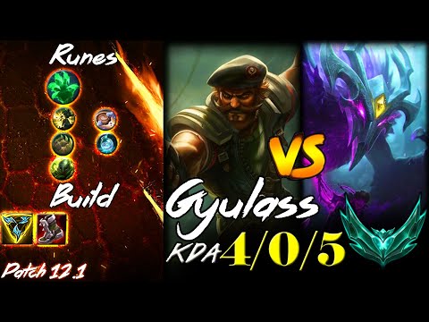 [ 만기퇴소 ( Gyulass )] Gangplank vs Nocturne Top - Season 12 - Platinum II