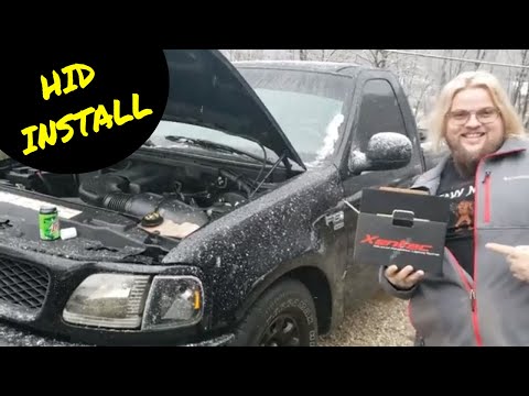 How to Install a Dual Beam High & Low HID Headlights / XENTEC 55W HID Kit Xenon Light Conversion