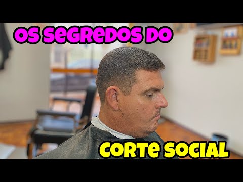 Como Fazer Corte SOCIAL Com Maquina e Pente Corrido Nas Laterais.