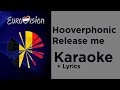 Hooverphonic - Release me (Karaoke) Belgium Eurovision 2020