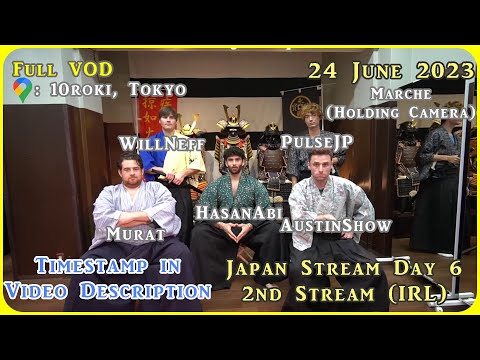 HasanAbi VOD 24 June 2023 Part 2 IRL | Samurai Theater Tokyo (10roki) | Izobachi Miso Ramen | More