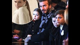 David Beckham Family Fashion Week show for Victoria Valentine Day