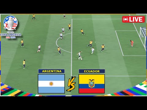 Ecuador VS Argentina | Copa America 2024 | Full Match All Goals | Pes21 Gameplay