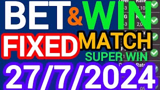 TODAY CORRECT SCORE PREDICTIONS 27/07/2025/FOOTBALL PREDICTIONS TODAY/SOCCER BETTING TIPS/SURE TIPS.