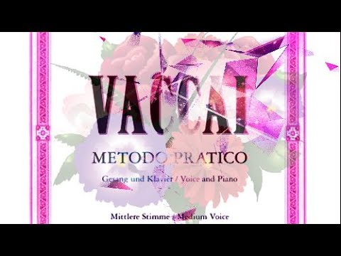 Vaccai n.1 for High Soprano (Piano and Melody)