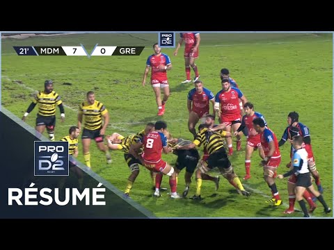 PRO D2 - Résumé Stade Montois-FC Grenoble Rugby: 32-19 - J14 - Saison 2022/2023