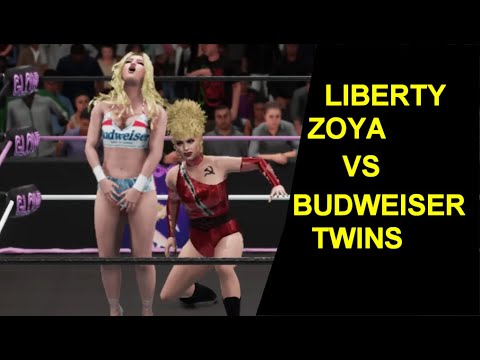 GLOW 1985 Liberty Zoya vs Budweiser Twins - 2 on 1