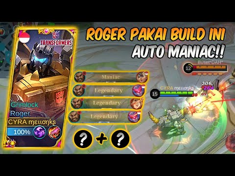 BEST BUILD ROGER TERSAKIT 2022 | ROGER MENGAMUK! | TOP GLOBAL ROGER GAMEPLAY - MOBILE LEGENDS