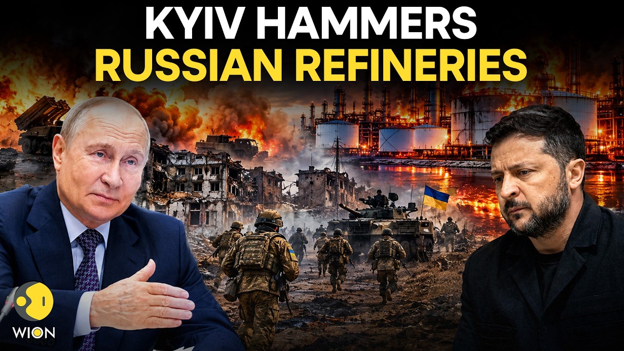 Ukraine STRIKES Russia LIVE: Putin’s Skies Under Siege? Zelensky Hits Russian Refinery | WION Live