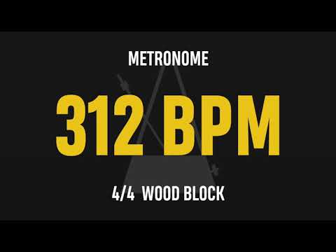 312 BPM 4/4 - Best Metronome (Sound : Wood block)