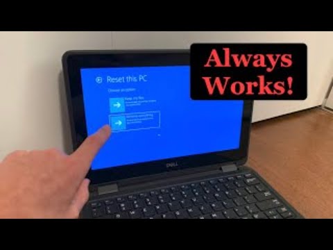 How to EASILY Factory Reset ANY (WINDOWS) School Laptop - no password