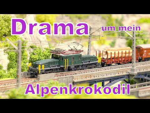 Test: Das neue tolle SBB- Krokodil (Arnold) und sein Drama. Be 6/8 II,  HN2432, Modellbahn, Spur N