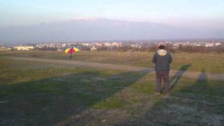 preview picture of video 'Scratch Built RC Plane - Yankovlev II - YS 63FZs - Torque roll practice'