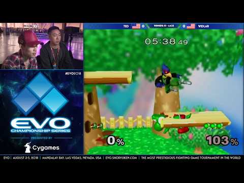 EVO 2018 - Ted (Falco) vs Widlar (Falco) - Pools Round 1 - SSBM