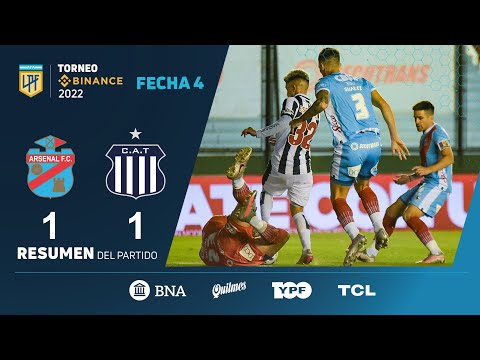 #TorneoBinance | Fecha 4 | resumen de Arsenal - Talleres
