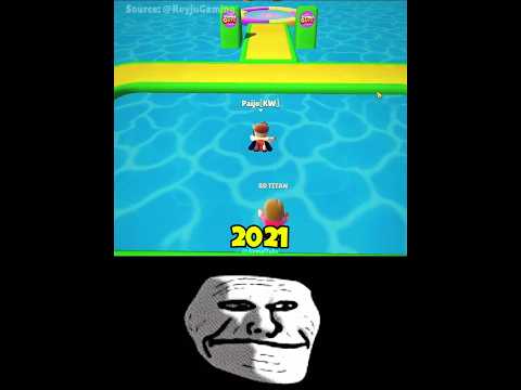 Stumble Guys 2025 New vs 2021 Old Shortcut Super Slide ❤️