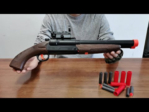 Double Barrel Shotgun Toy Gun Unboxing 2022 - S686 Soft Bullet Nerf Blaster