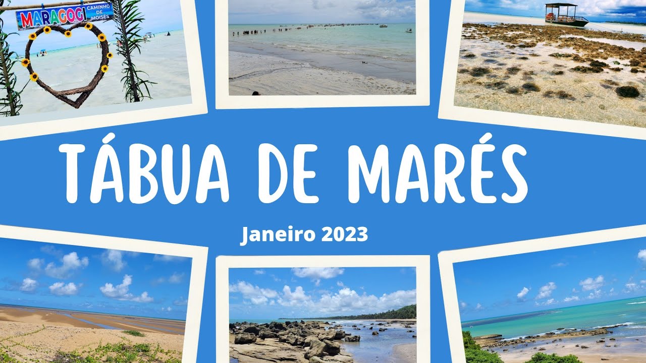 tábua de marés  janeiro 2023