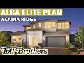 exquisite alba elite plan at acadia ridge in summerlin toll brothers