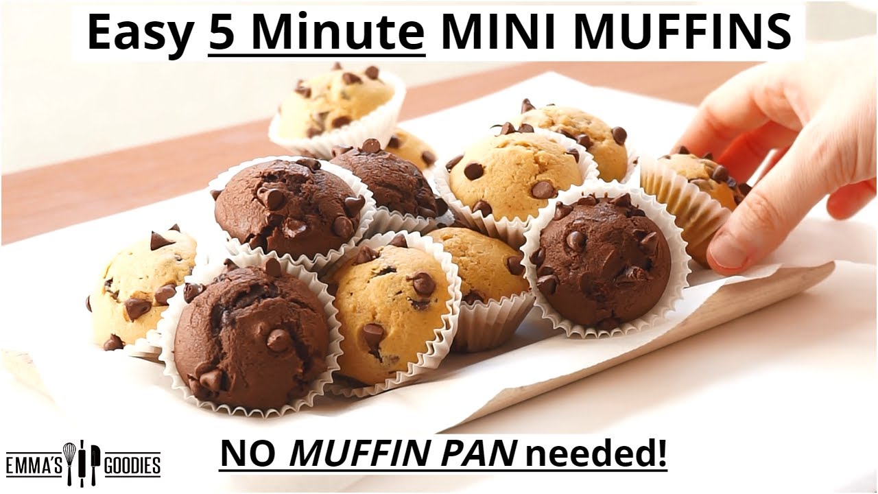 5 Minute MINI MUFFIN BITES NO PAN needed! Back To School Recipe