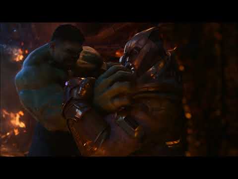 Avengers: Infinity War - Hulk vs Thanos (open matte)