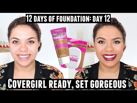 Covergirl Ready Set Gorgeous Foundation Review (Oily Skin) 12 Days of Foundation Day 12 Video