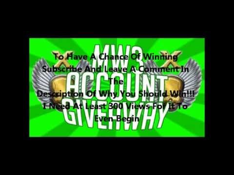 Mw3 Account Giveaway Closing 27/05/2015