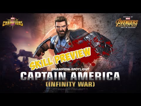 Captain America [infinity war] (3Star MAXXED- duped) SKILL PREVIEW - Marvel contest of champions