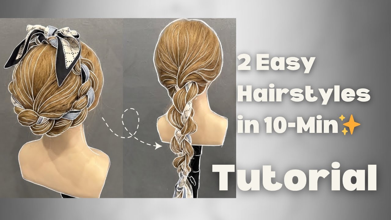 2 Chic Scarf Hairstyles in 10 Mins! French Style Elegance 🧣✨