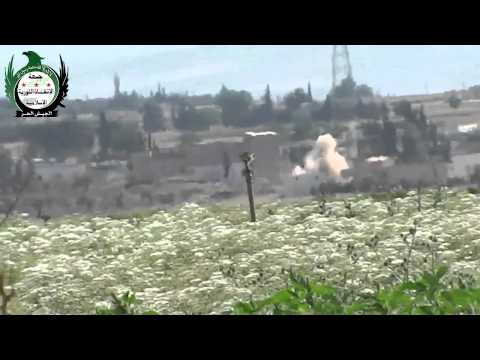 استهداف حاجز تل ملح بقذائف الهاون 120 من قبل جبهة الإنقاذ الإسلامية في ريف حماة