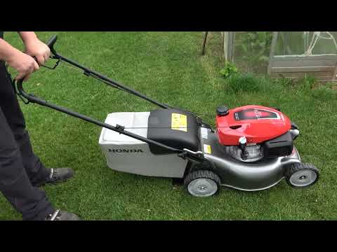 Extremtest mit dem Honda Benzin-Rasenmäher HRG 416C1 SK (IZY) mit Radantrieb im hohem Gras!