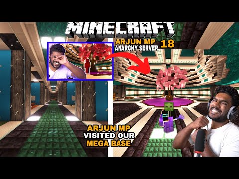 BBG GAMING - @ArjunMPPlayz Visited Our Mega Base In Anarchy Server But ?|Minecraft|മലയാളം