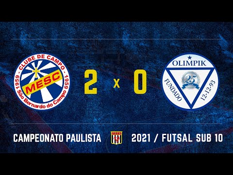 MESC/SBC  2 x 0 Olimpik - Campeonato Paulista FPFS 2021 sub10 - 18/09/2021