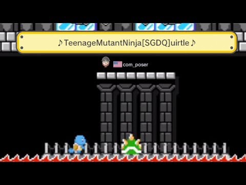 Super Mario Maker: ♪TeenageMutantNinja[SGDQ]uirtle♪ By: com_poser