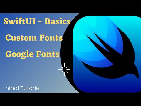 How to use custom fonts in SwiftUI | Beginners tutorial | Hindi